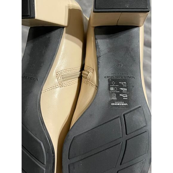 NWT Vegabond Shoemakers Tessa Everyday Leather Boot Off White SZ 40 Square Toe - Picture 7 of 8